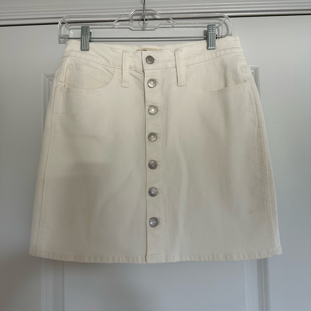 Madewell denim button front skirt. Size:27